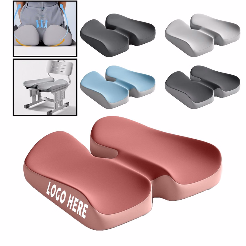 Washable Memory Foam Chair Cushion with Strap