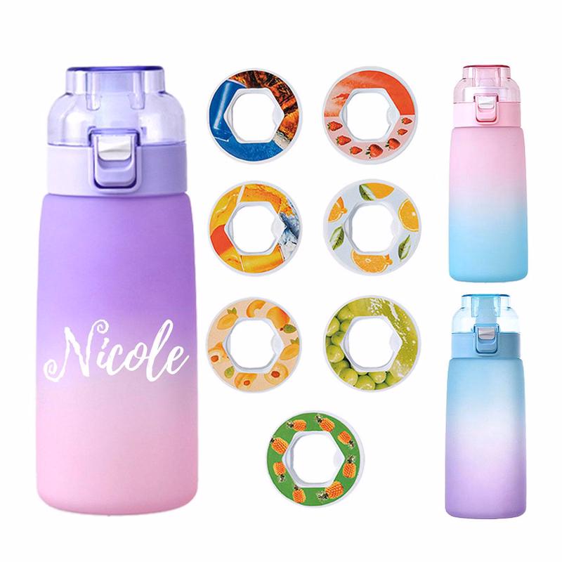 17oz BPA Free Scented Sports Water Bottle w/ 7 Flavor Pods