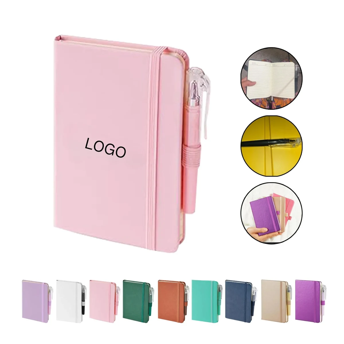 Small Pocket Notepad with Pen 1