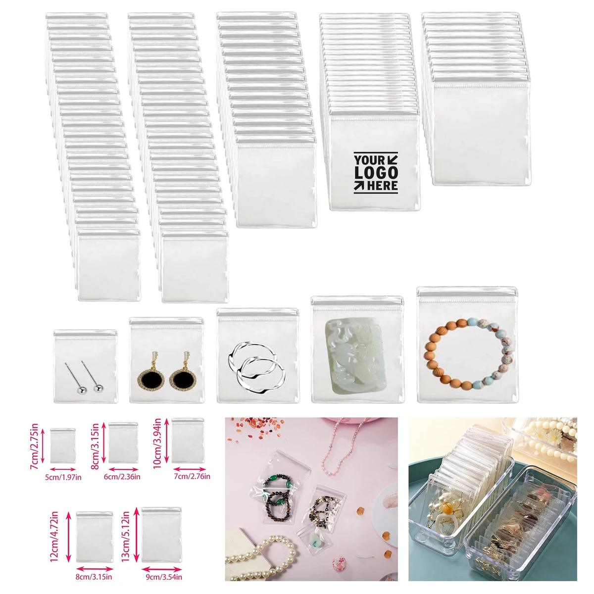 Self Seal Clear Plastic Zipper Bag 1