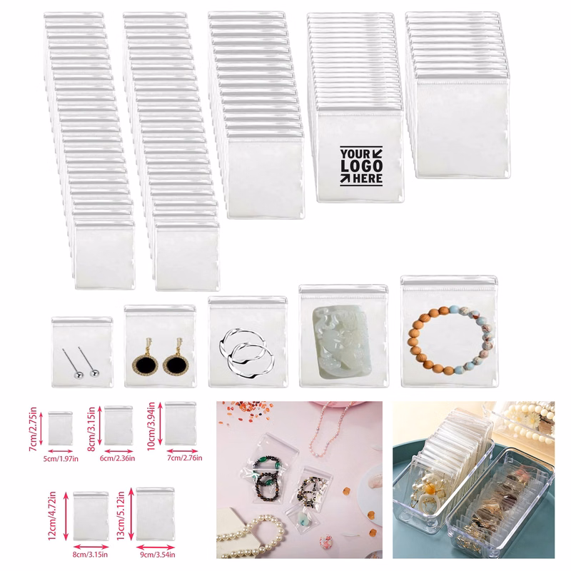 Self Seal Clear Plastic Zipper Bag