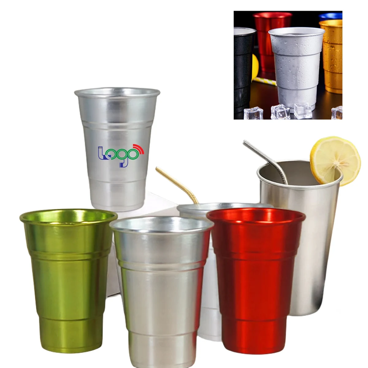 Custom 16 oz Coated Chill Aluminum Cups 1