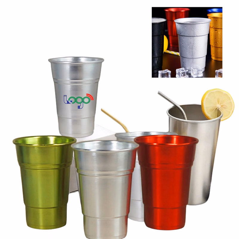 Custom 16 oz Coated Chill Aluminum Cups