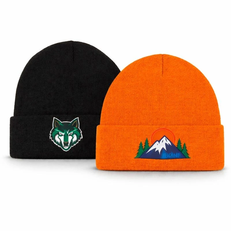 Warm Cuffed Knit Beanie Hat 1