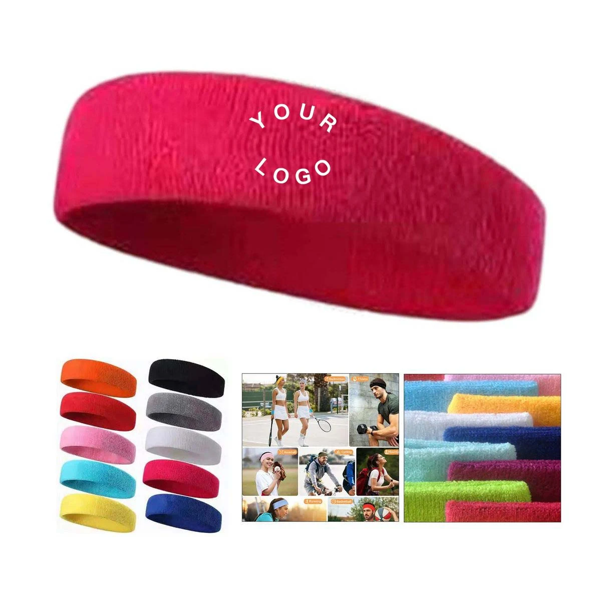 Breathable Headband with Sweat Absorption 1
