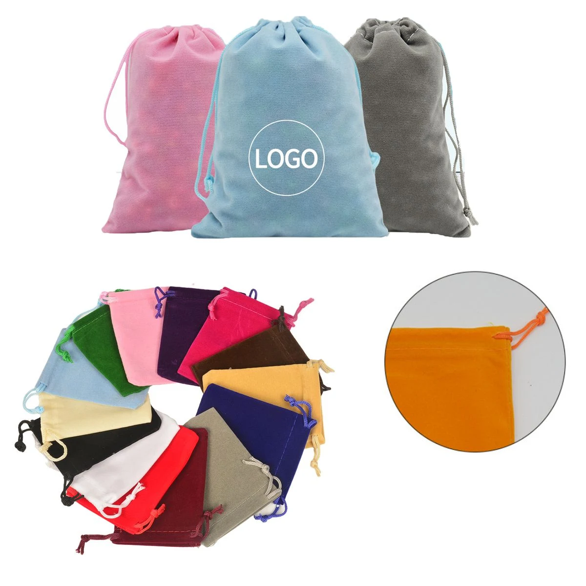 Soft Velvet Bundle Pocket for Gifts 1