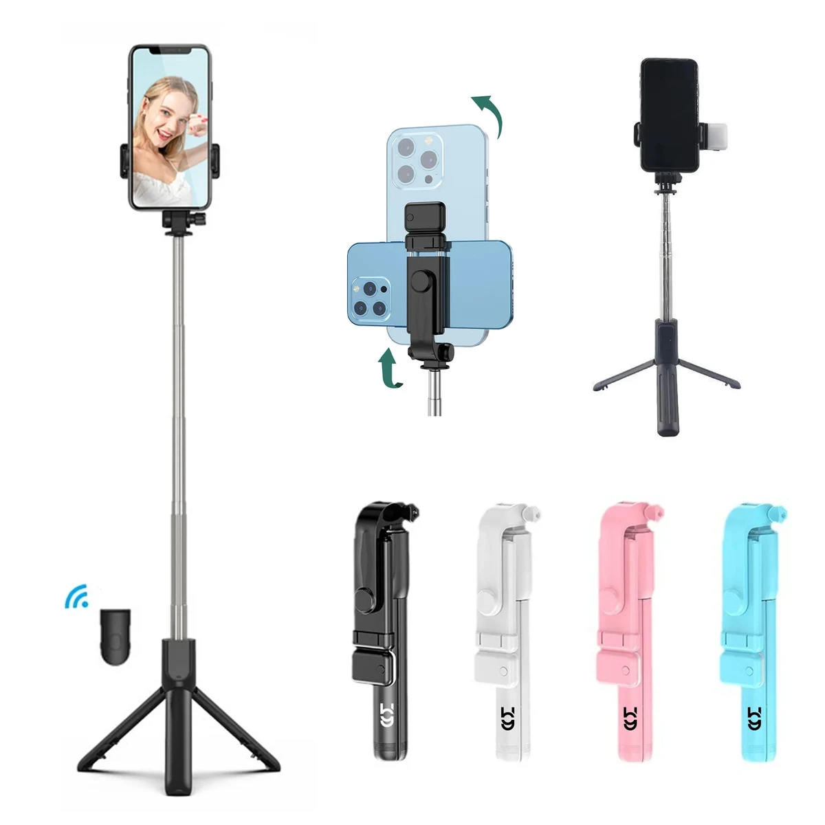 Portable Tripod Telescopic Selfie Stick MOQ 20pcs 1