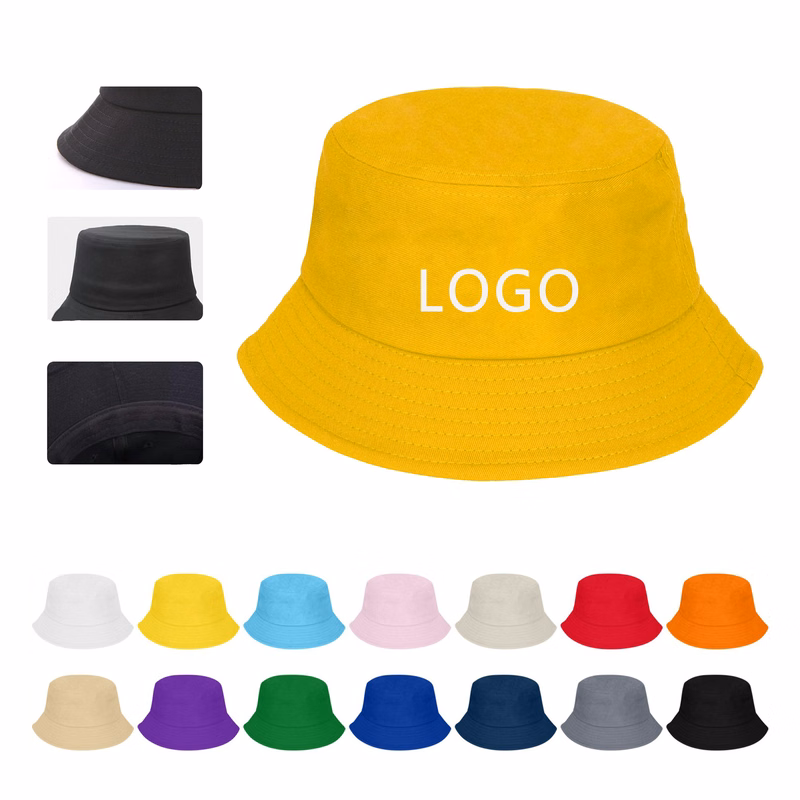 Cotton Bucket Hat Soft Durable Breathable Outdoor Caps