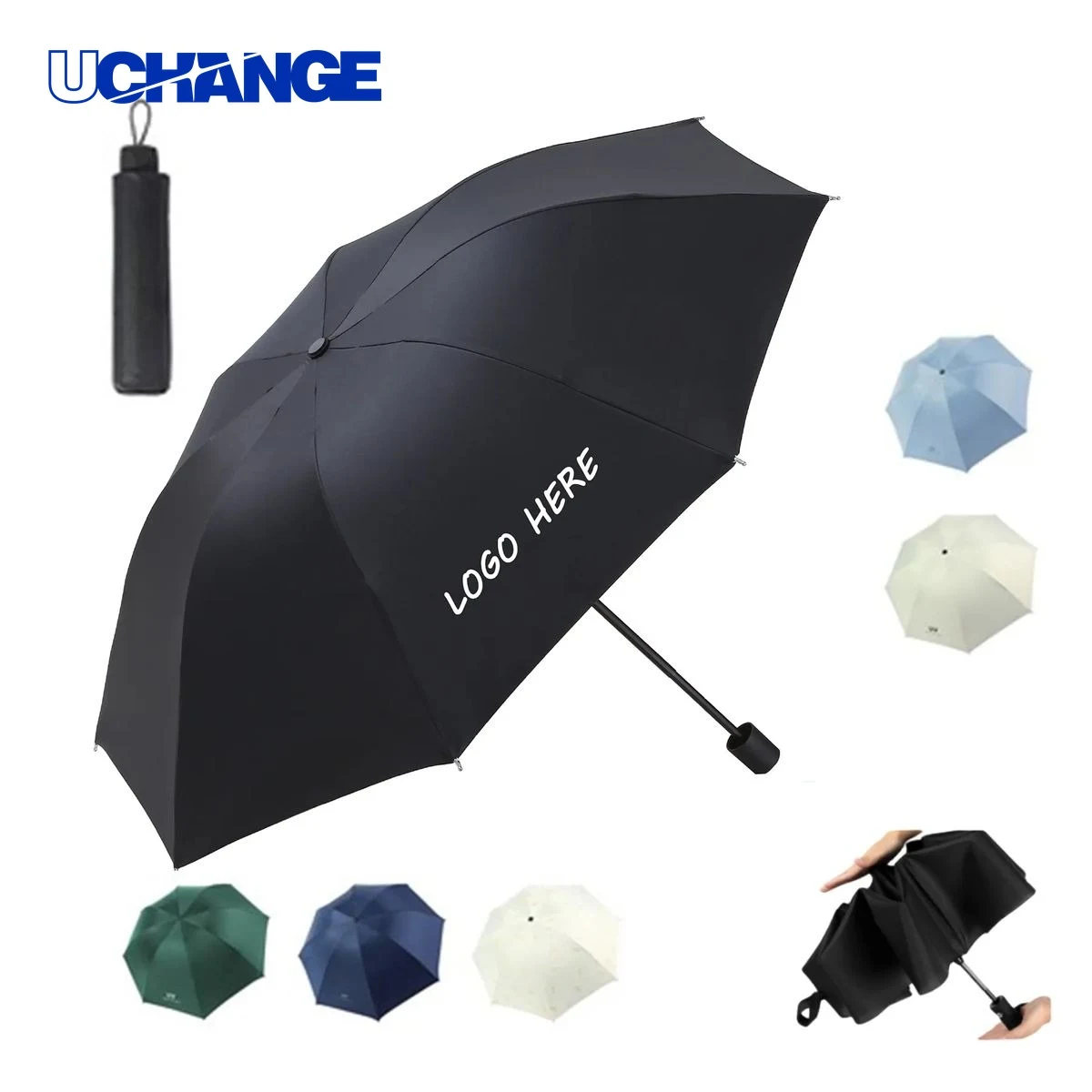 Auto-Open Clear Windproof Rain Umbrella 1