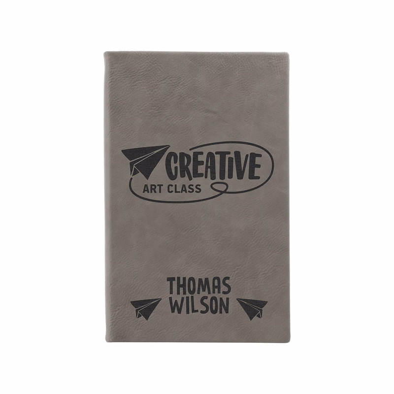 5" x 8" Gray Leatherette Sketch Book
