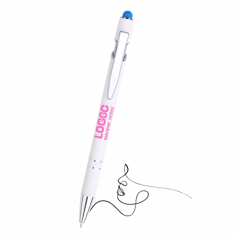 Touchable Metal Aluminum Barrel Click Action Ballpoint Pen