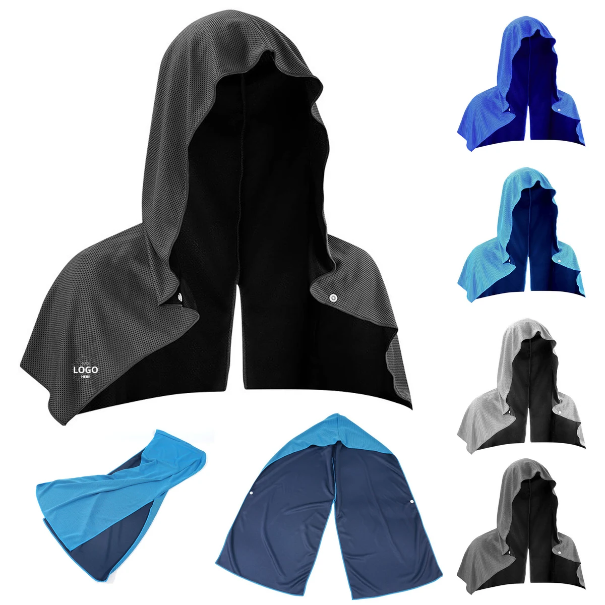 Outdoor Sports Sun Protection Cool Hoodie Headscarf Towel 1