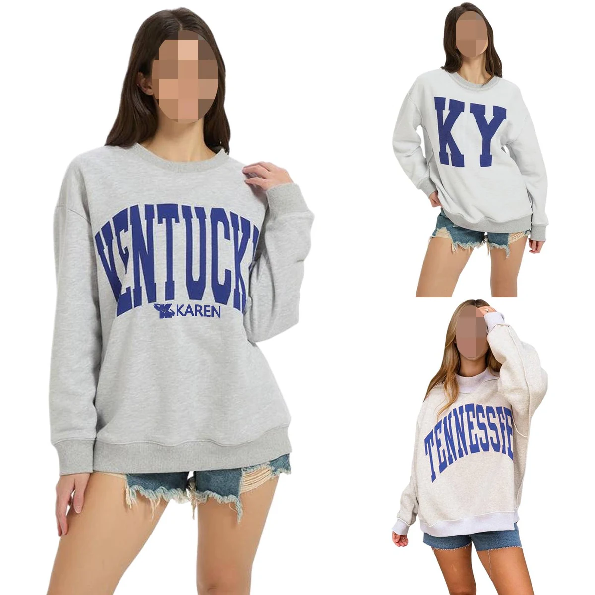 Custom Double-Sided Printed Reversible Sweatshirt, custom hoodie or sweatshirt with logo imprint 1