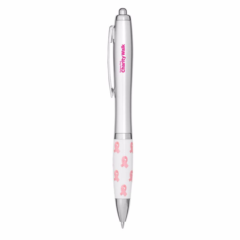 Breast Cancer Awareness Pink Ribbon Recycled ABS Ballpoint Pen