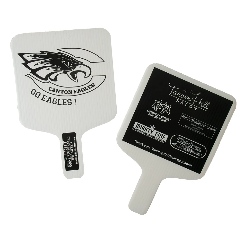 Standard Shape Hand Fan, Screen Printed 1