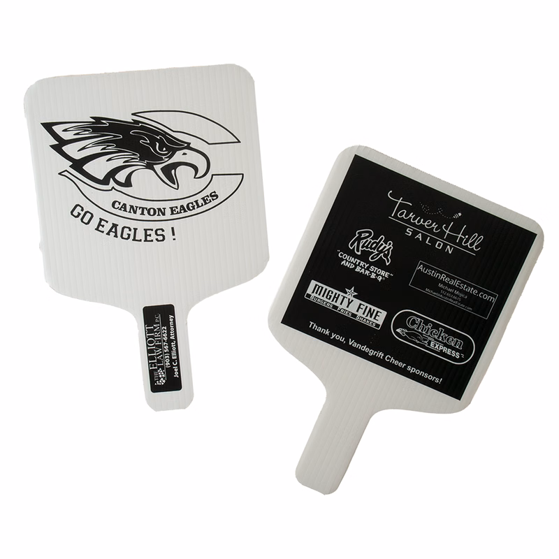 Standard Shape Hand Fan, Screen Printed