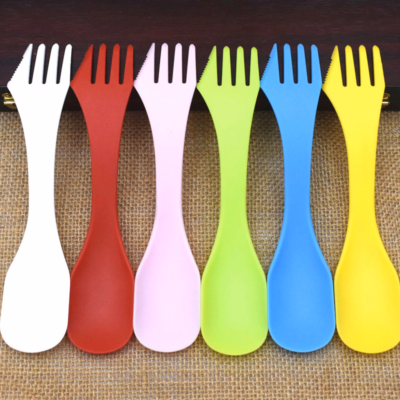 3 in 1 Knife Fork Spoon Multi-functional Camping Sporks