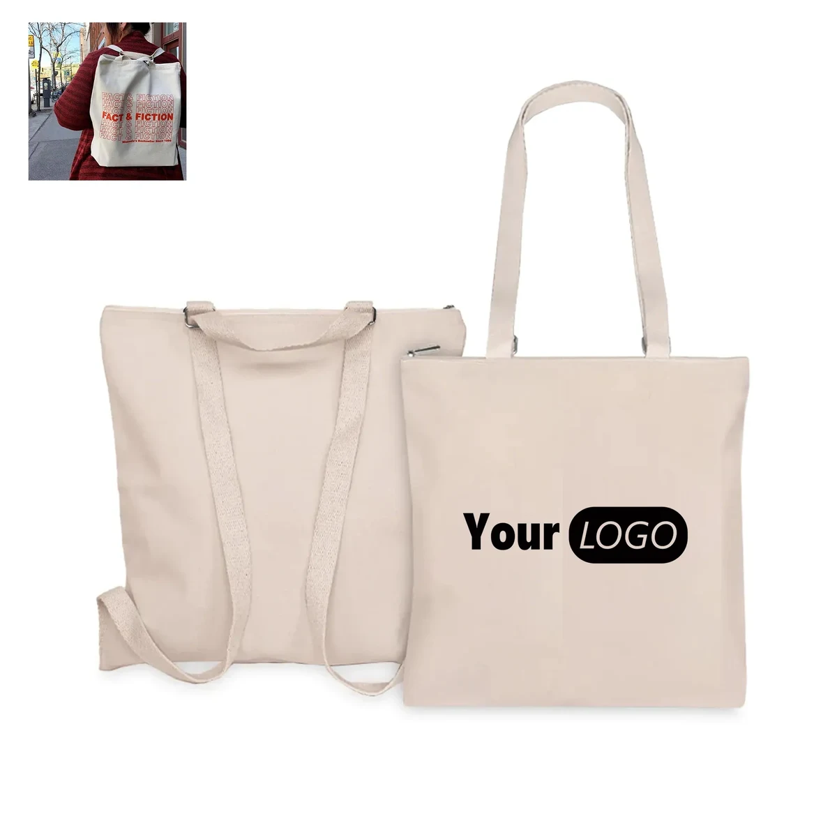 Canvas Backpack/Tote 1