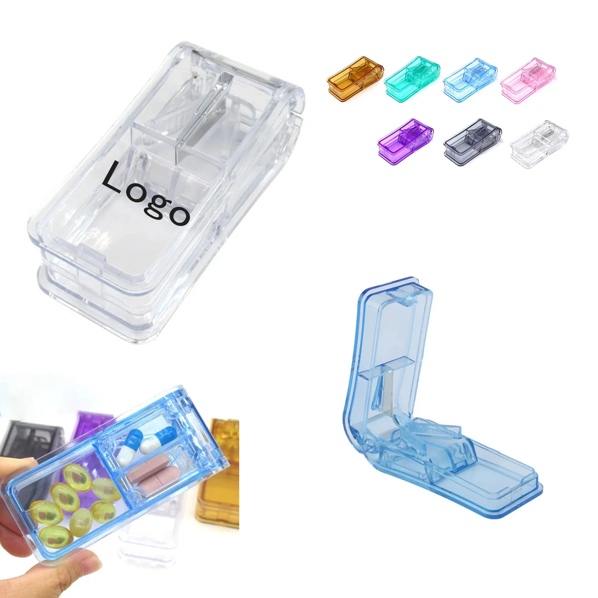 Portable Tablet Dispenser & Pill Cutter 1