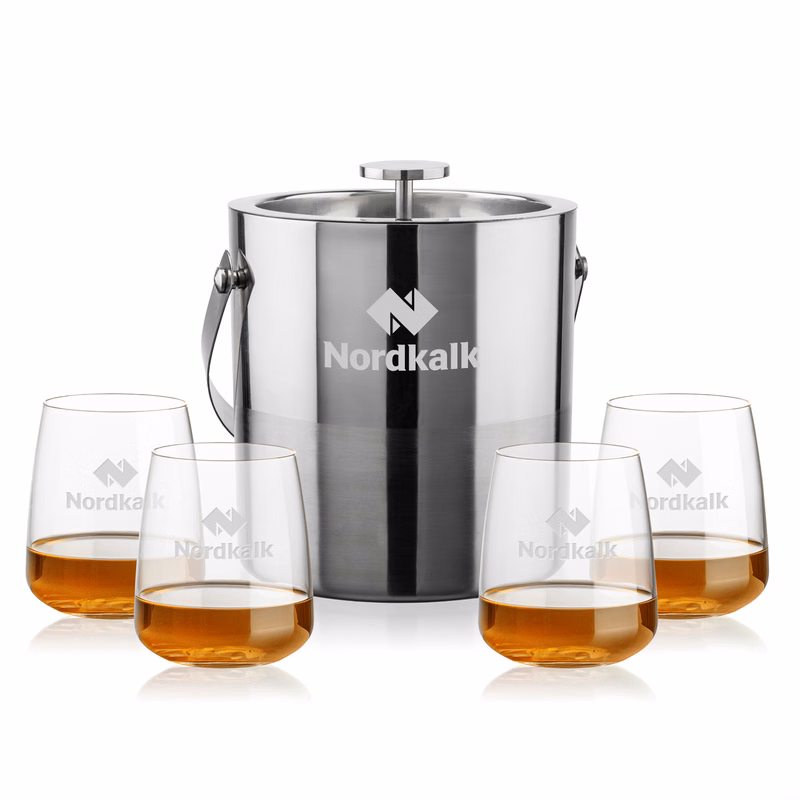 Catania Ice Bucket & Dunhill On-the-Rocks Set