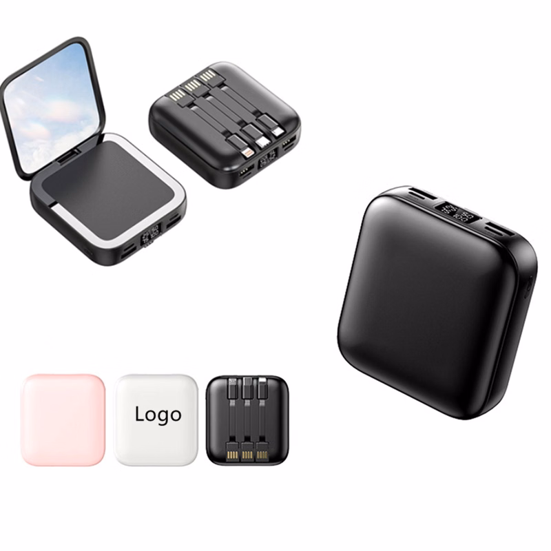 Mirror Power Bank w/LED Lights