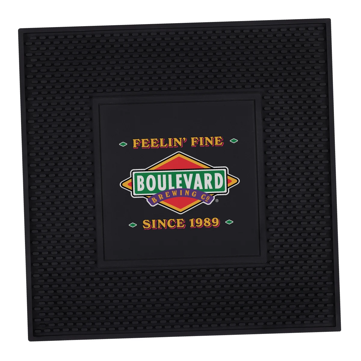 Heavy Duty Vinyl Bar Counter Mat - 14" x 14" 1