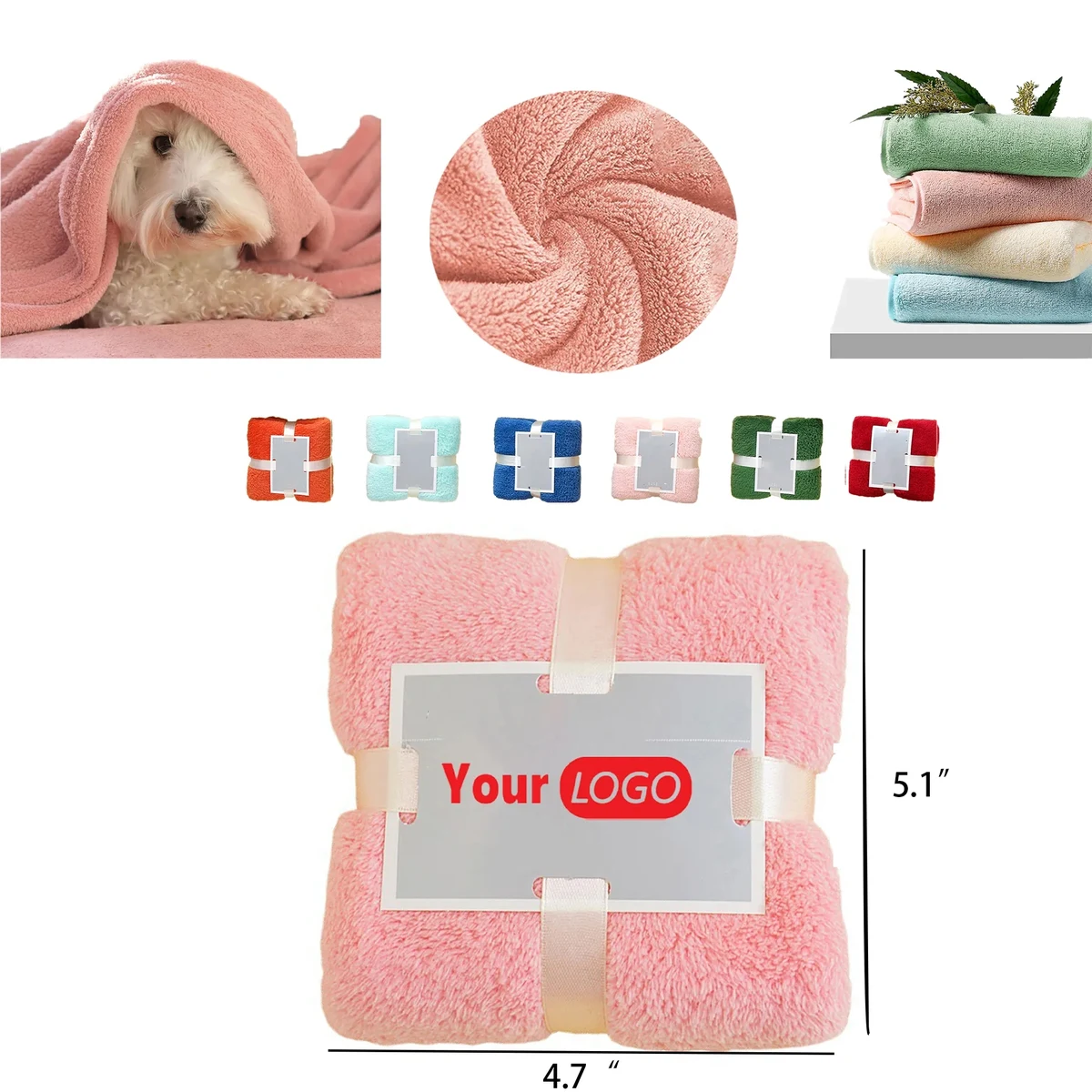 Luxury Coral Fleece Towel Gift Suit 1