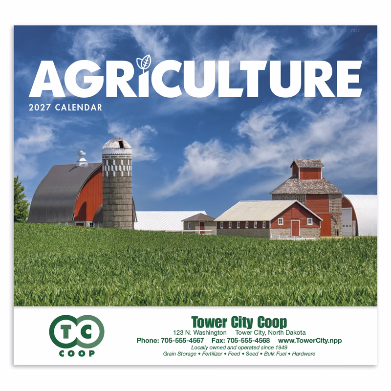 Good Value™ Agriculture - Stapled Calendar