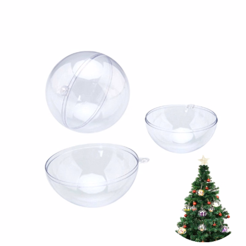 Transparent plastic ball Christmas ornaments