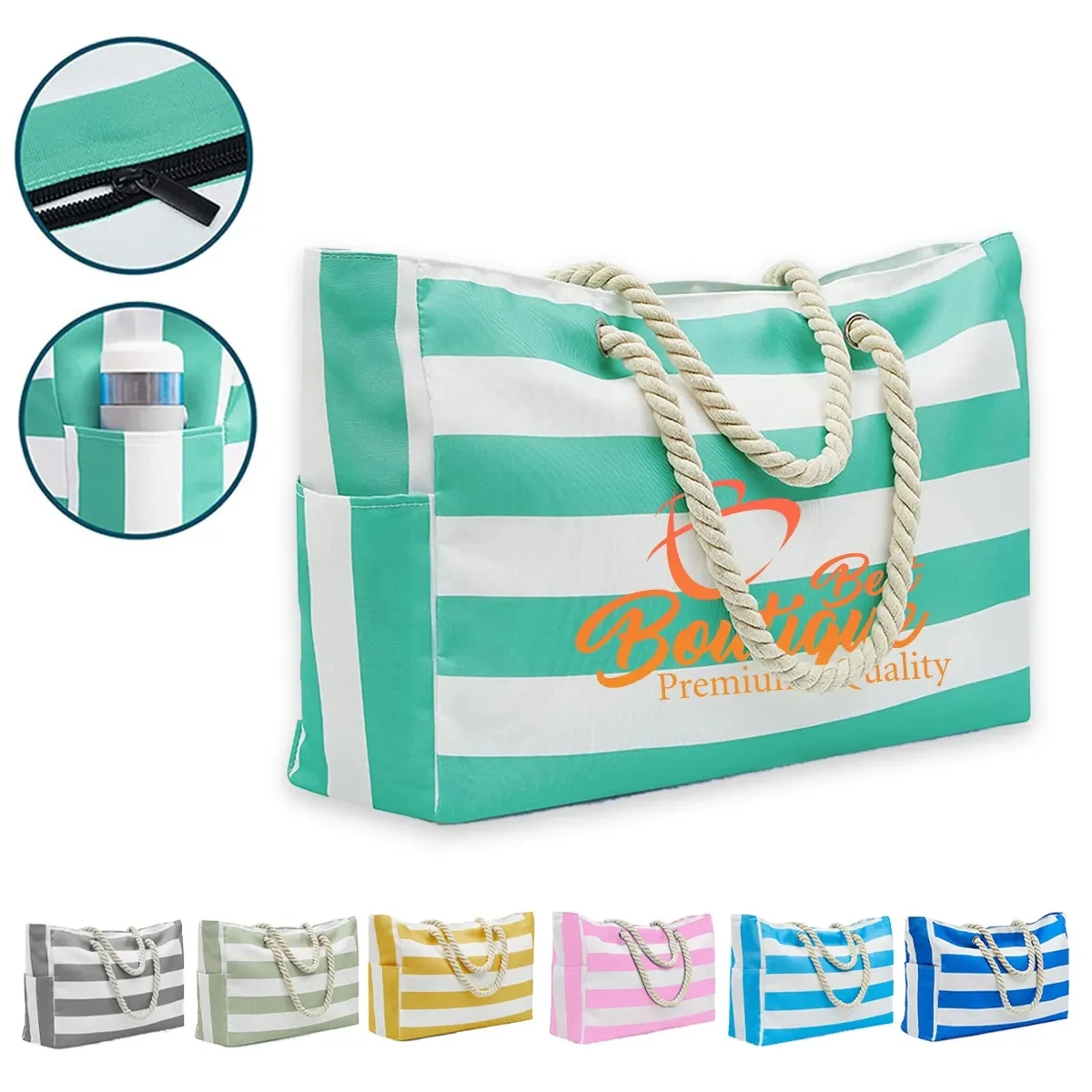 Waterproof Large Beach Tote Bag Summer Sand Proof Picnic 1