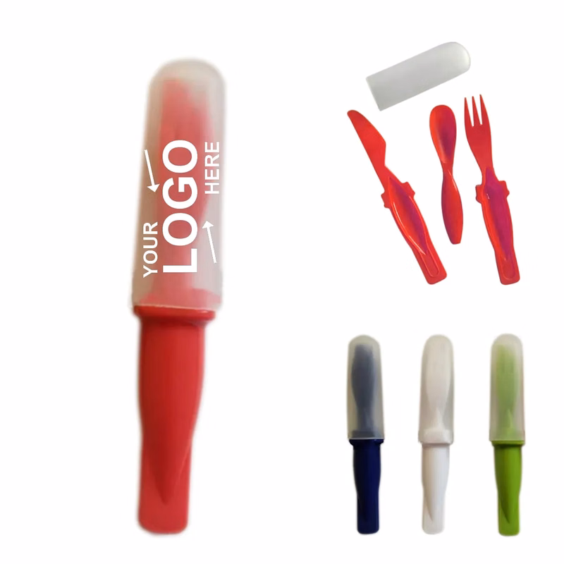 Disposable 3 Pieces Portable Cutlery Tableware