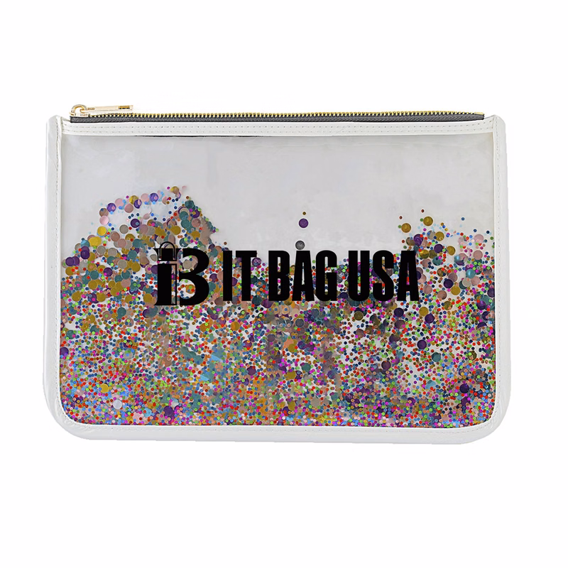 Confetti Clear Cosmetic Bag