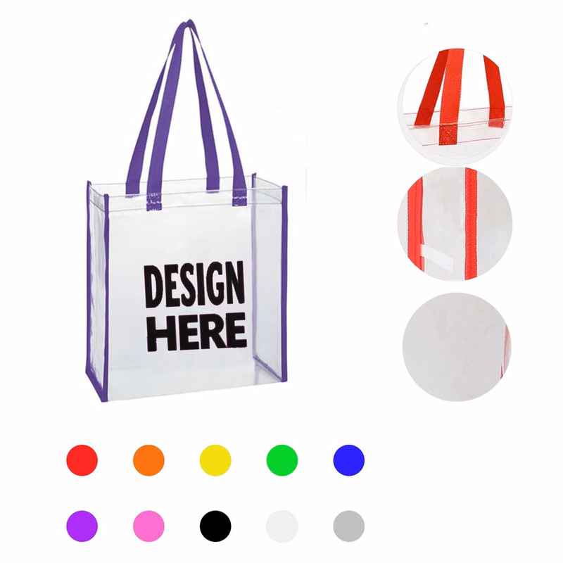Transparent PVC Shopping Tote Bag
