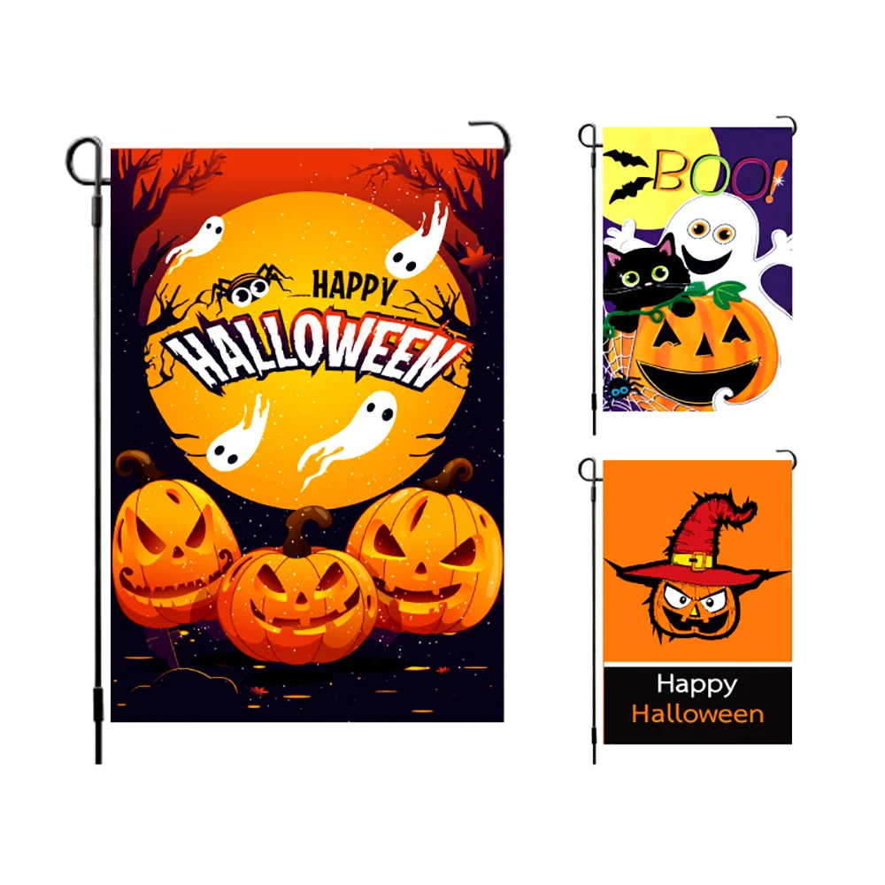 30x45cm Autumn Halloween Pumpkin Garden Flag 1