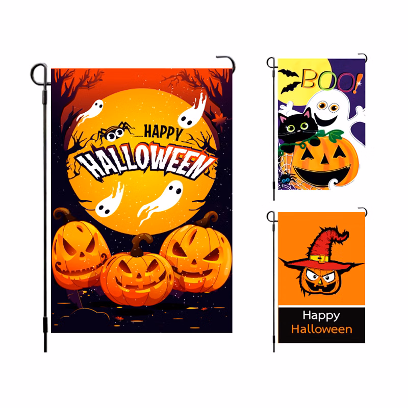 30x45cm Autumn Halloween Pumpkin Garden Flag