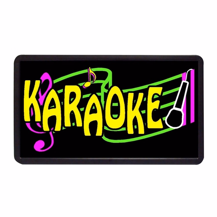 Karaoke 13" x 24" Simulated Neon Sign