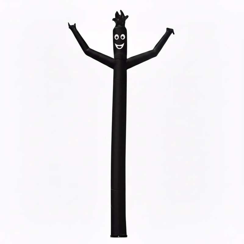 16'H Wacky Man™ Single-Leg Inflatable Dancer, Black
