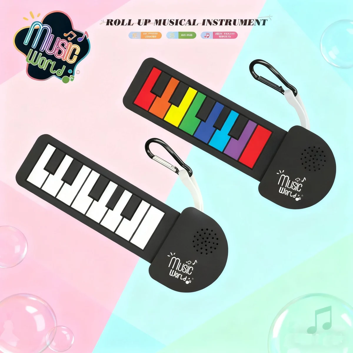 Silicone Folding Hand-rolled Desktop Practice Instrument 1