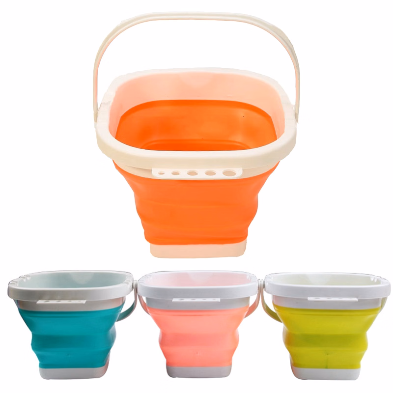Square Collapsible Silicone Buckets
