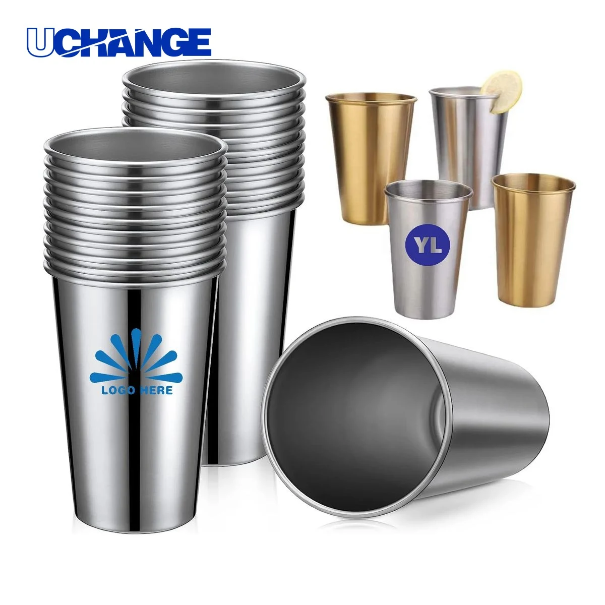 Single Wall Stainless Steel Cup Drinkware for Daily Use 1