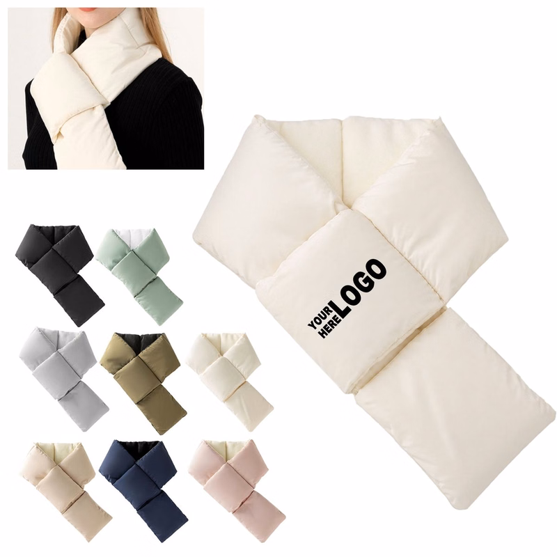 Fall Winter Outdoor Down-Like Feather Ultra-Soft Scarf