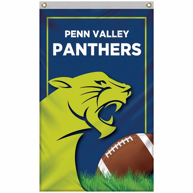 2.5' x 4' Standard Single Reverse Knitted Polyester Vertical Banners