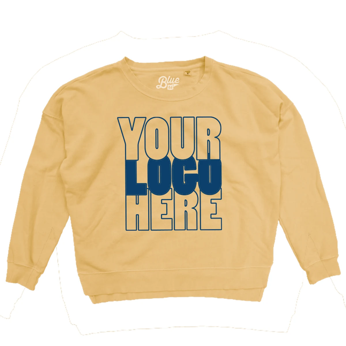 Dyed French Terry Crew Sweatshirt, custom hoodie or sweatshirt with logo imprint 1