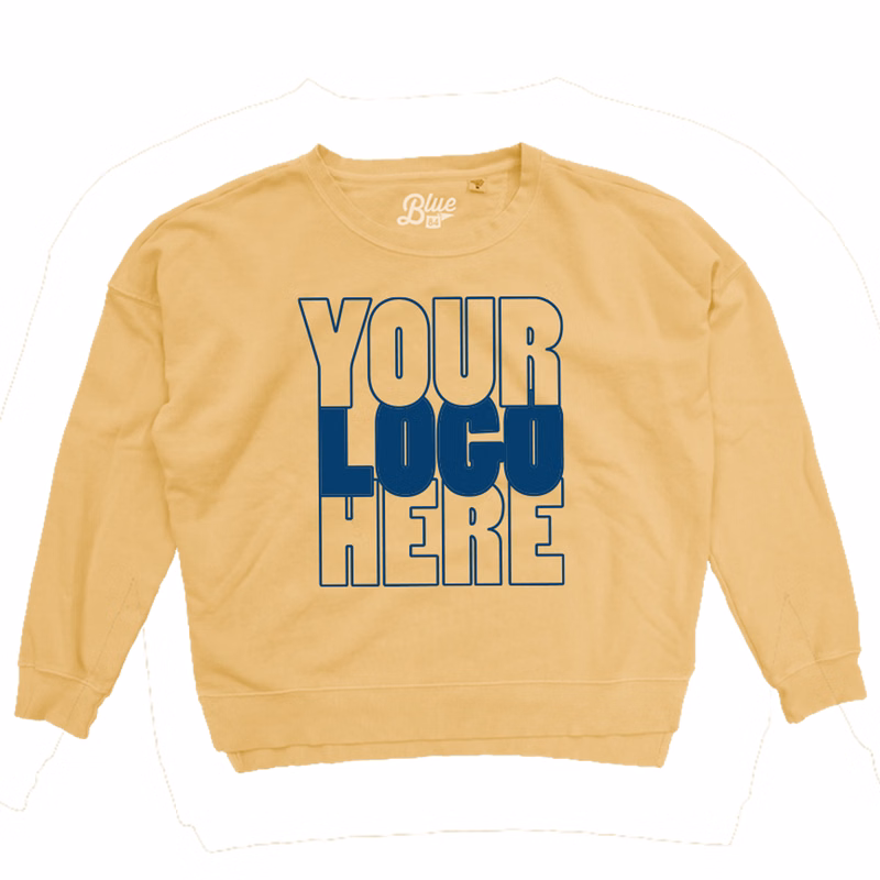 DYED FRENCH TERRY CREW SWEATSHIRT