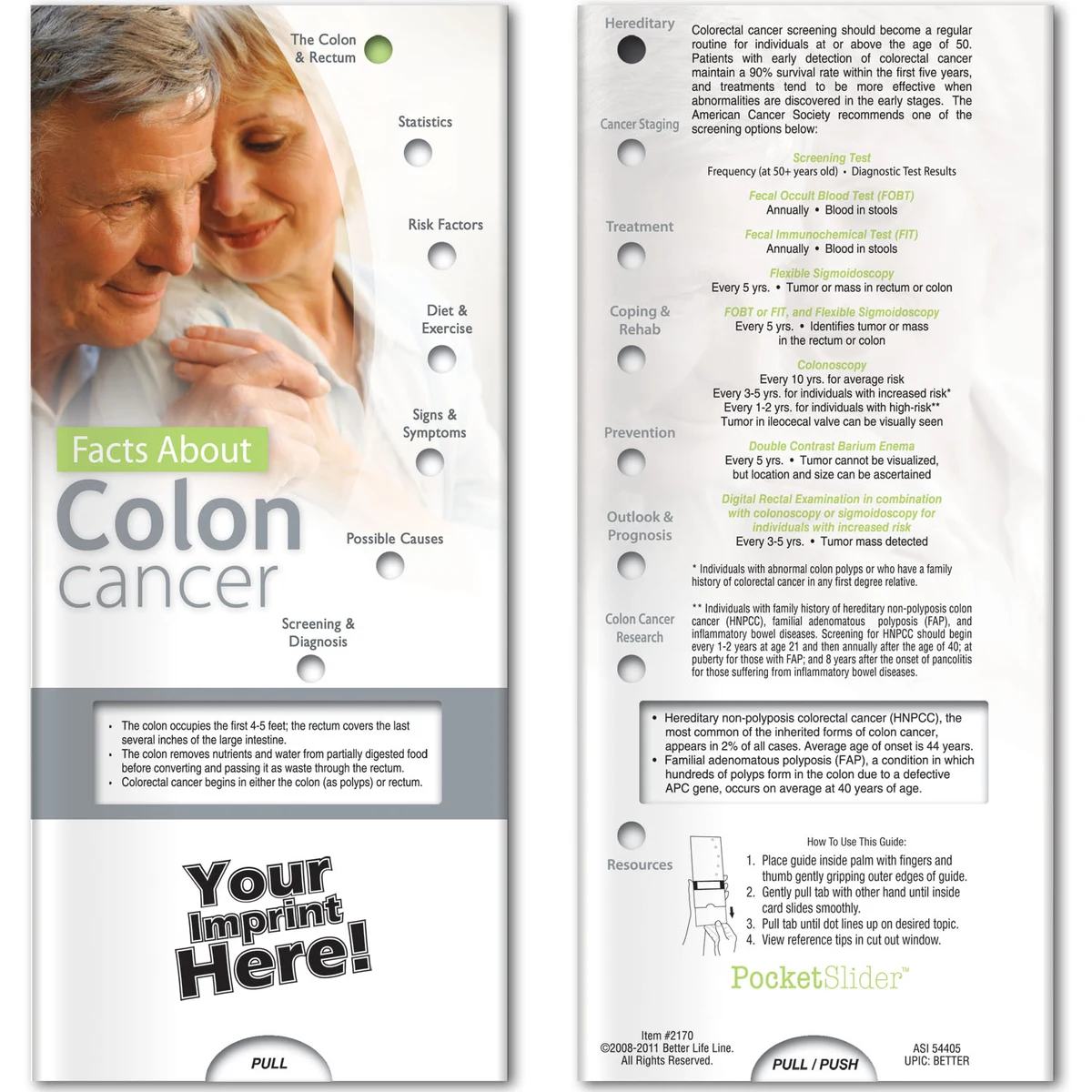 Pocket Slider - Facts About Colon Cancer 1