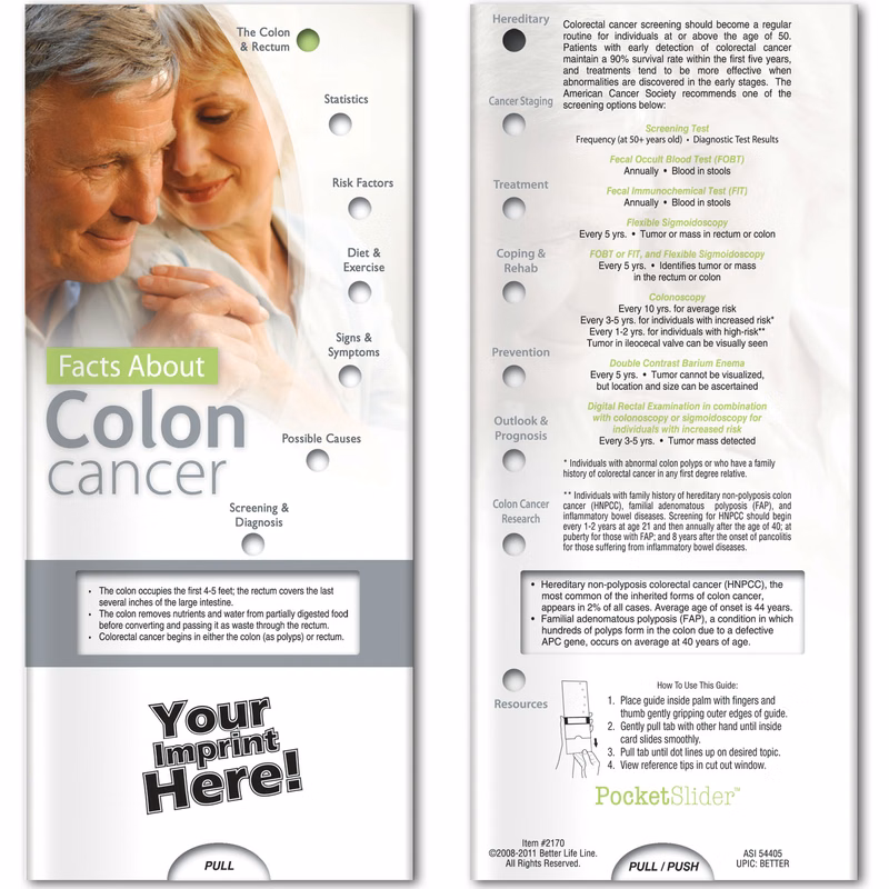 Pocket Slider - Facts About Colon Cancer