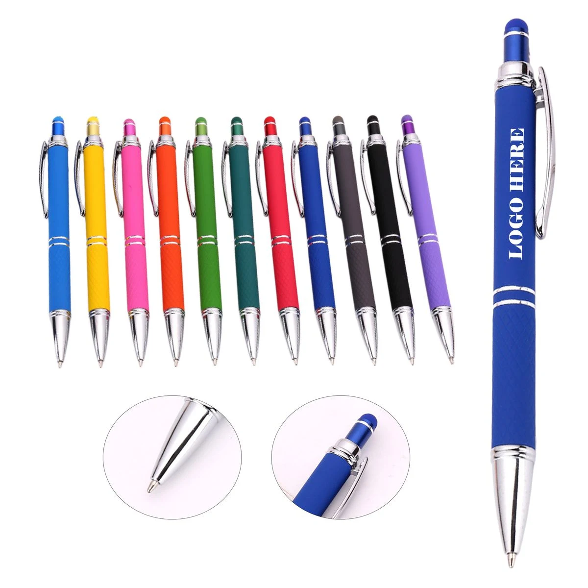 Combined Retractable Stylus Ballpoint Pen 1