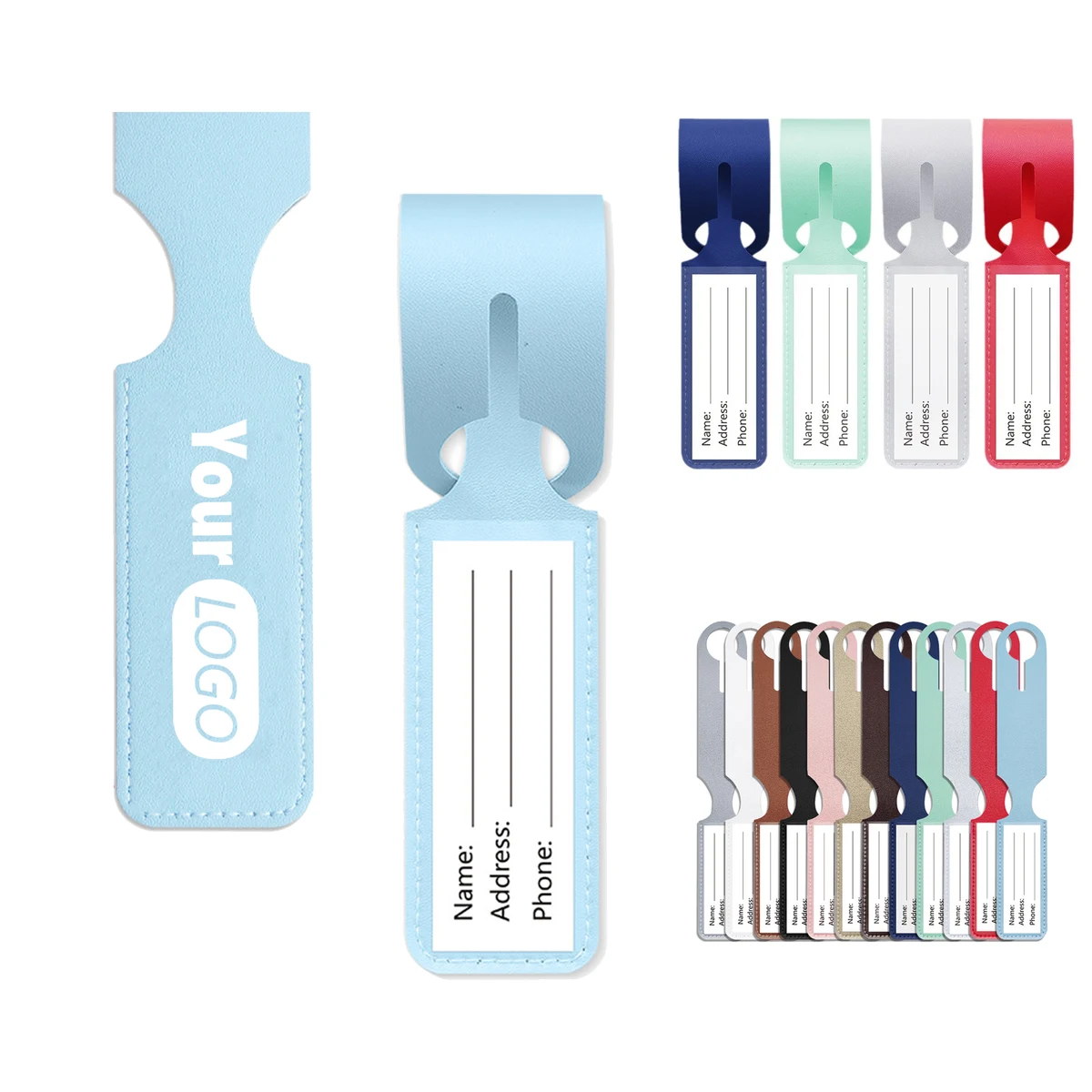 Customizable PU Luggage Identification Tag 1