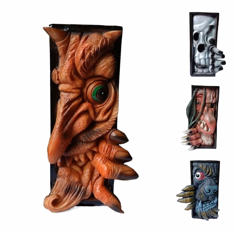 Vivid 3D Monster Bookshelf Décor Bookends