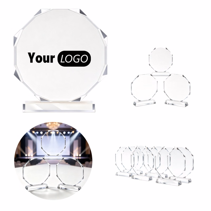 Custom-Shaped Acrylic Plaque Desk Award